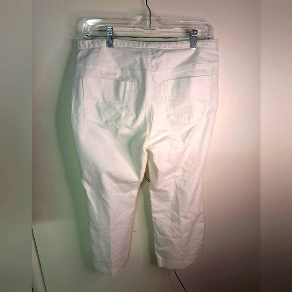 Express Stretch Cropped Pants w/lace bottom Size 9/10 - Picture 5 of 9